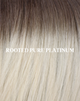 Rooted Pure Platinum- R-Cut Weft